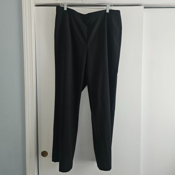 Alfred Dunner Elastic Waist Black 18W Classic Dress Pants - Picture 1 of 6